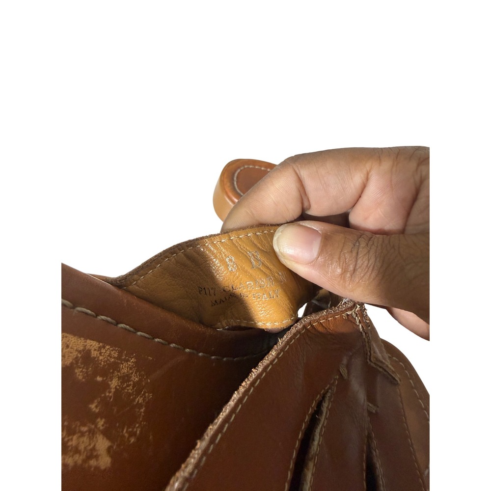 Coach Clarissa Brown Leather Slide Sandals Made in Italy Vintage Womens 8 B P117 - Picture 7 of 10